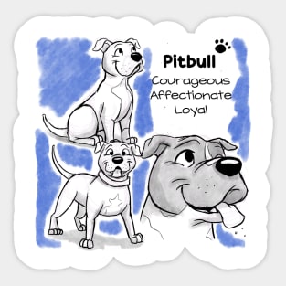 Pitbull T-Shirt Sticker